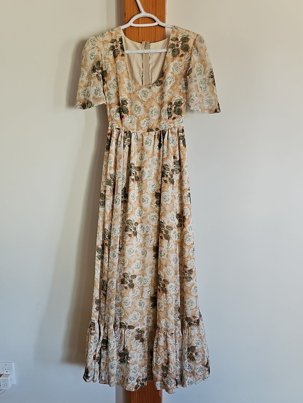 Handmade Peasant Floral Maxi Dress